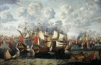 Eerste_fase_van_de_Zeeslag_in_de_Sont_-_First_phase_of_the_Battle_of_the_Sound_-_November_8_1658_(Jan_Abrahamsz_Beerstraten,_1660).jpg